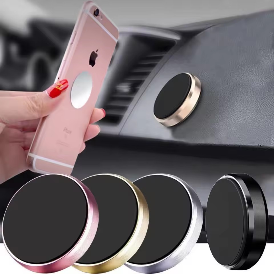 Car Mount Phone - マグネット式車載携帯電話ホルダー マグネットマウントブラケット 車のダッシュボードや壁に貼り付け可能 車内での携帯電話サポート iPhone、Samsung、Xiaomi対応