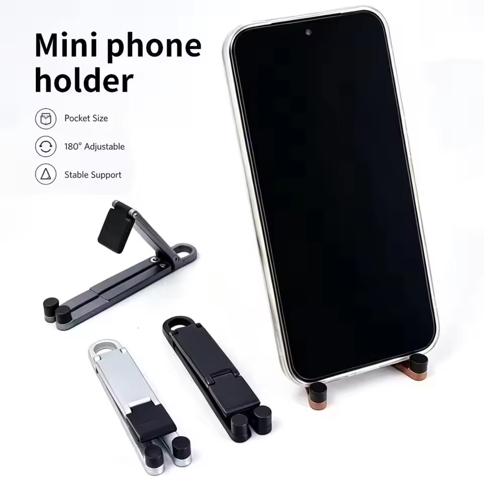折りたたみ式キーチェーン型スマホスタンド 多角度調整可能 軽 - Phone Accessories Keychain のレビューと価格