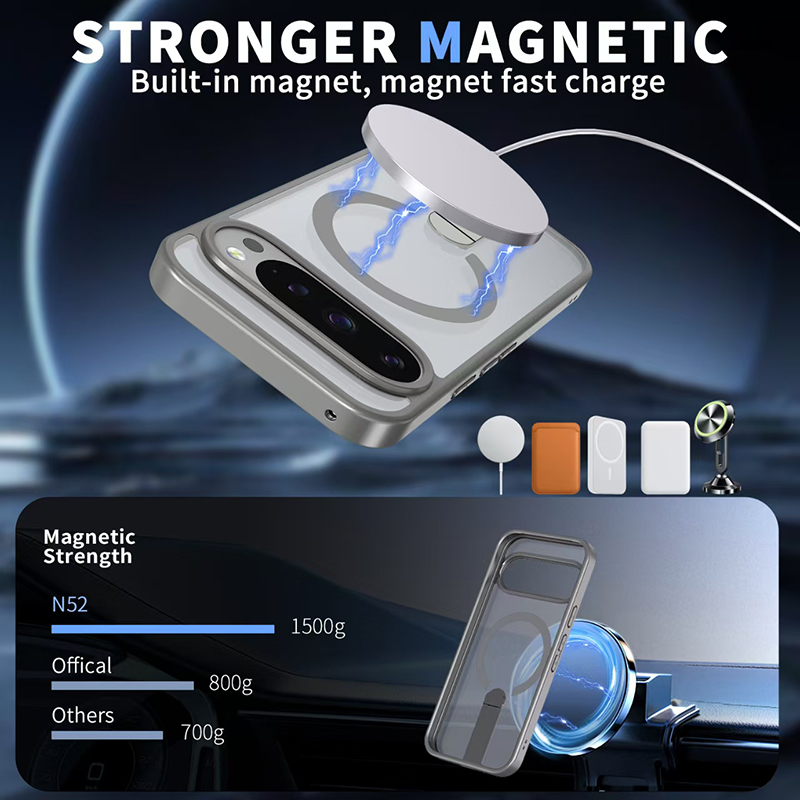 車載用磁気金属製見えないブラケット付きスマホケース Mags - Car Mount Phone のレビューと価格