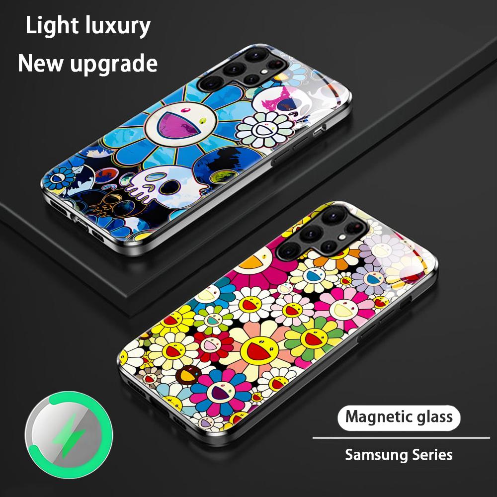 ひまわり日本絵画M-村上隆風スマホケース サムスンS26 S - Magnetic Phone Case のレビューと価格