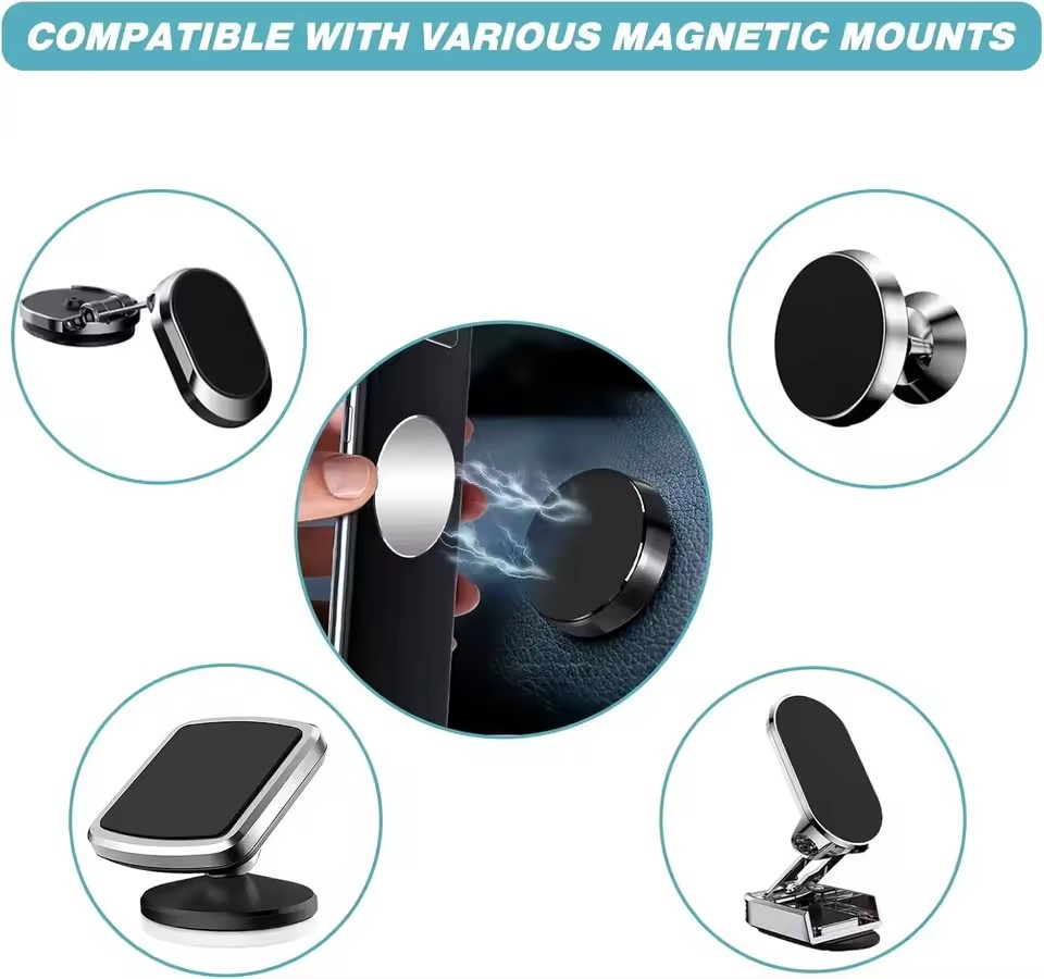 1/50個入り 磁気金属プレート 磁気式車載携帯電話ホルダー - Car Mount Phone のレビューと価格