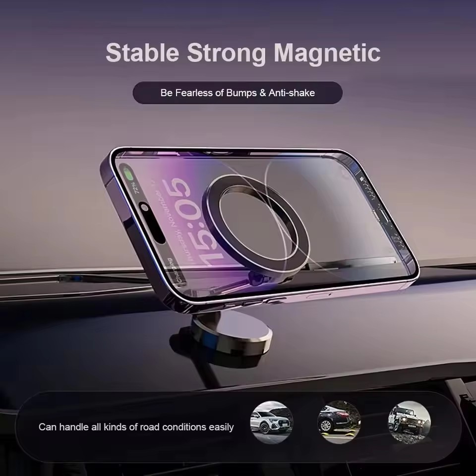 マグセーフ360対応折りたたみ式マグネット式車載携帯電話ホル - Car Mount Phone のレビューと価格