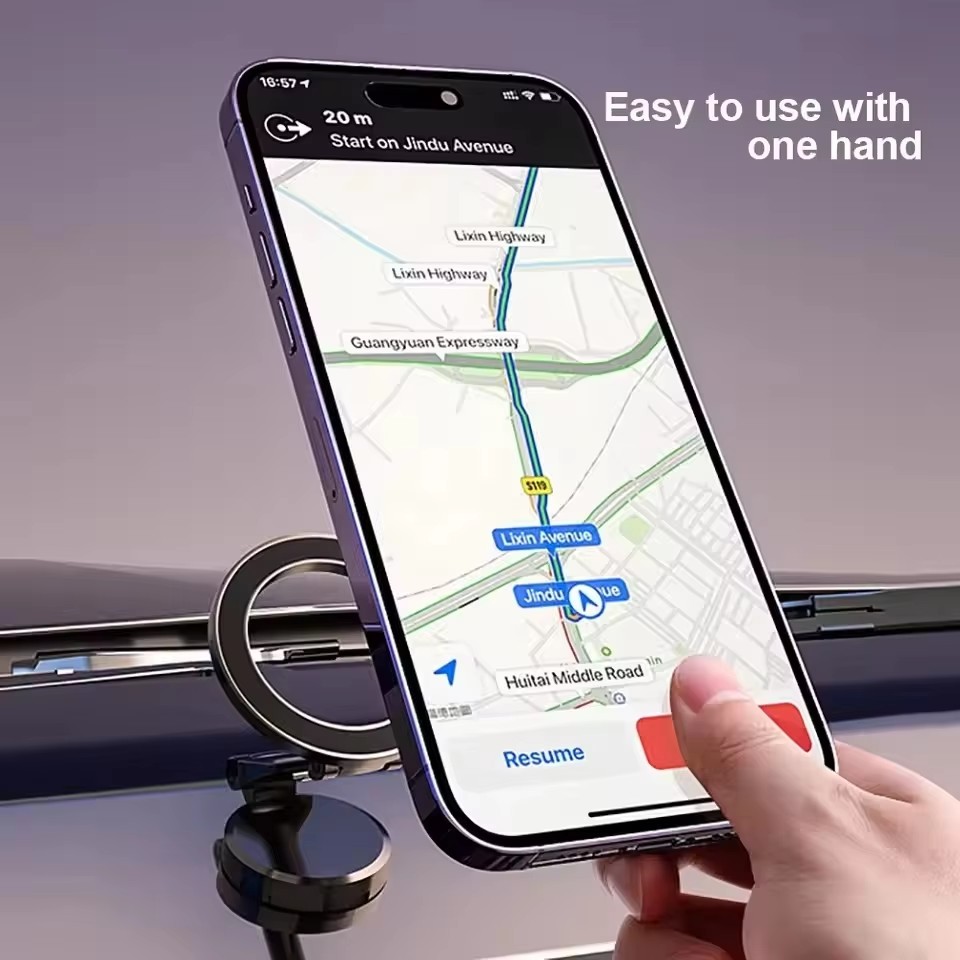マグセーフ360対応折りたたみ式マグネット式車載携帯電話ホル - Car Mount Phone のレビューと価格