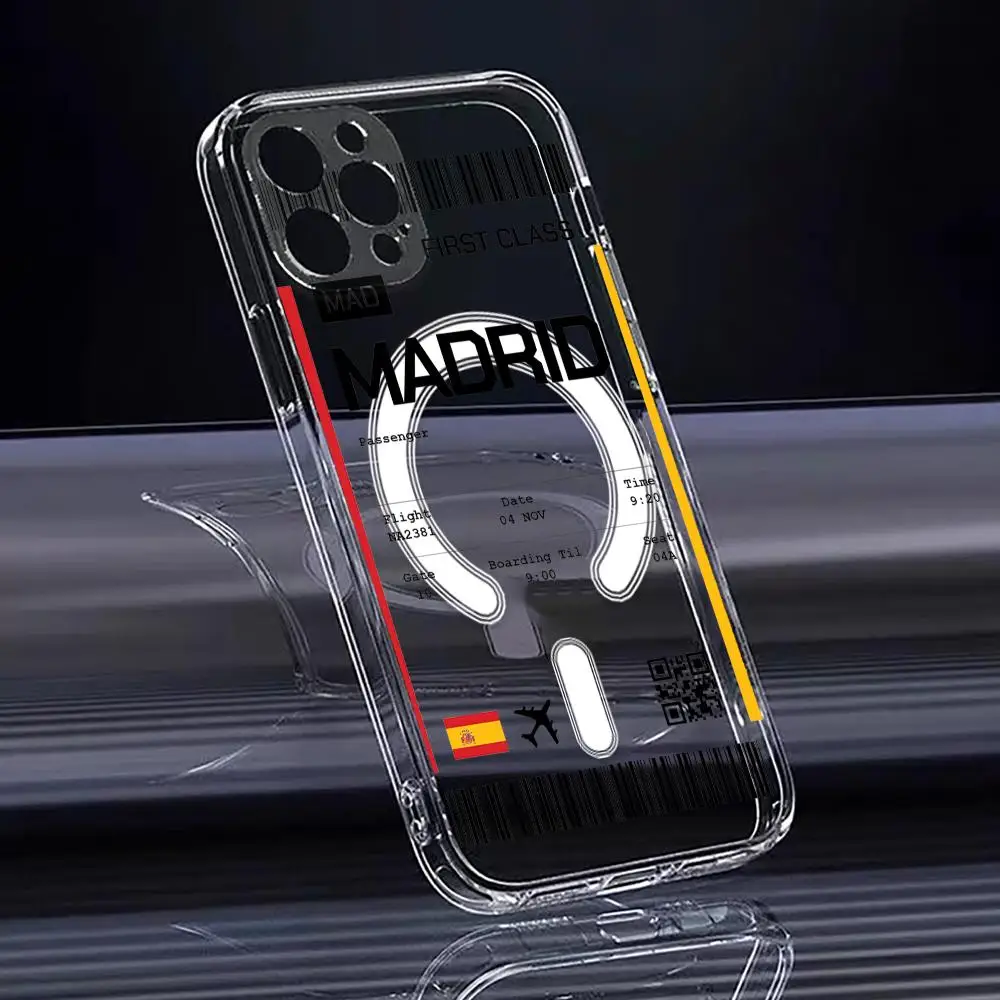 旅行用飛行機チケット スペイン柄 iPhone 17 16  - Magnetic Phone Case のレビューと価格