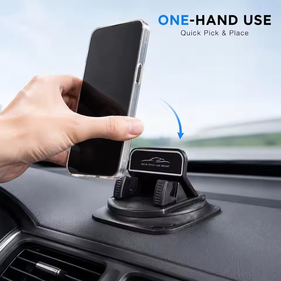 360 °   度角調整可能な車載携帯電話ホルダー、滑り止め - Car Mount Phone のレビューと価格