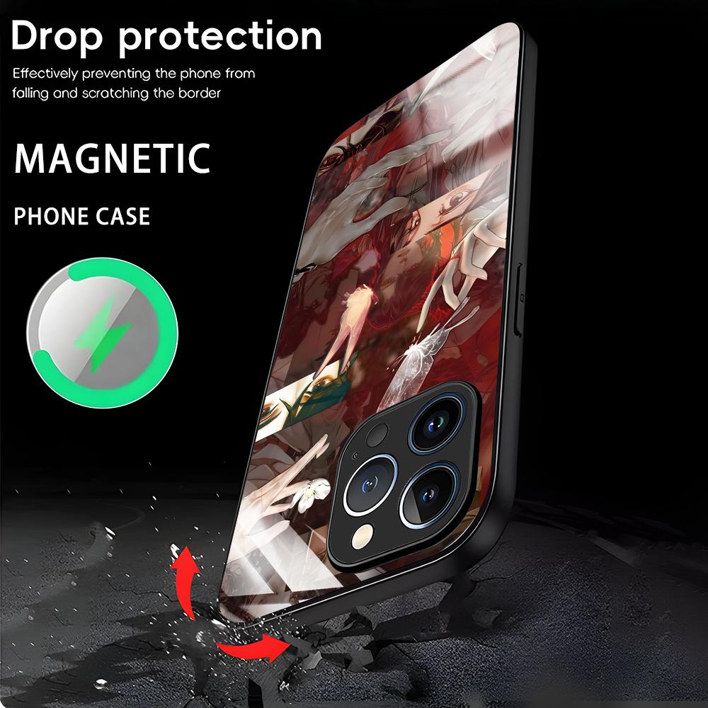 アニメ「天国の職人の祝福」iPhone 16/15/14/1 - Magnetic Phone Case のレビューと価格
